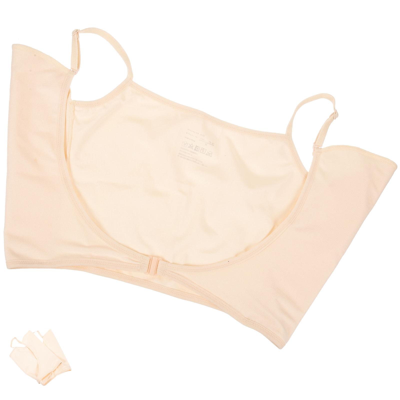 Washable Armpit Sweat Pads Designed For Women Ideal For Running Casual Wear Chocolate Color 1Set