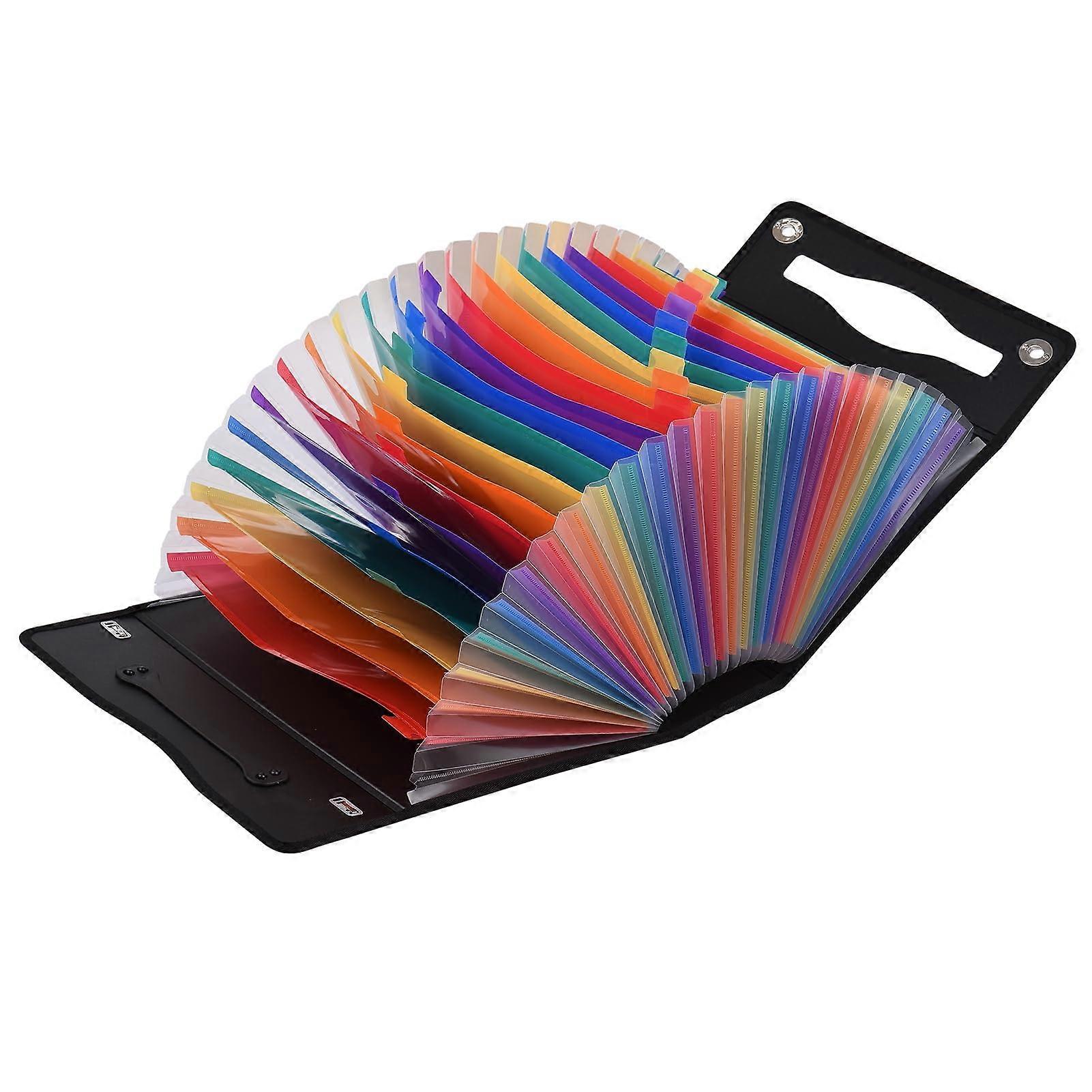 File folders, ring binders for A4 folders with 18 lines, 24 pages for more convenient document storage (pack of 24 pieces) pack of 24 pockets.