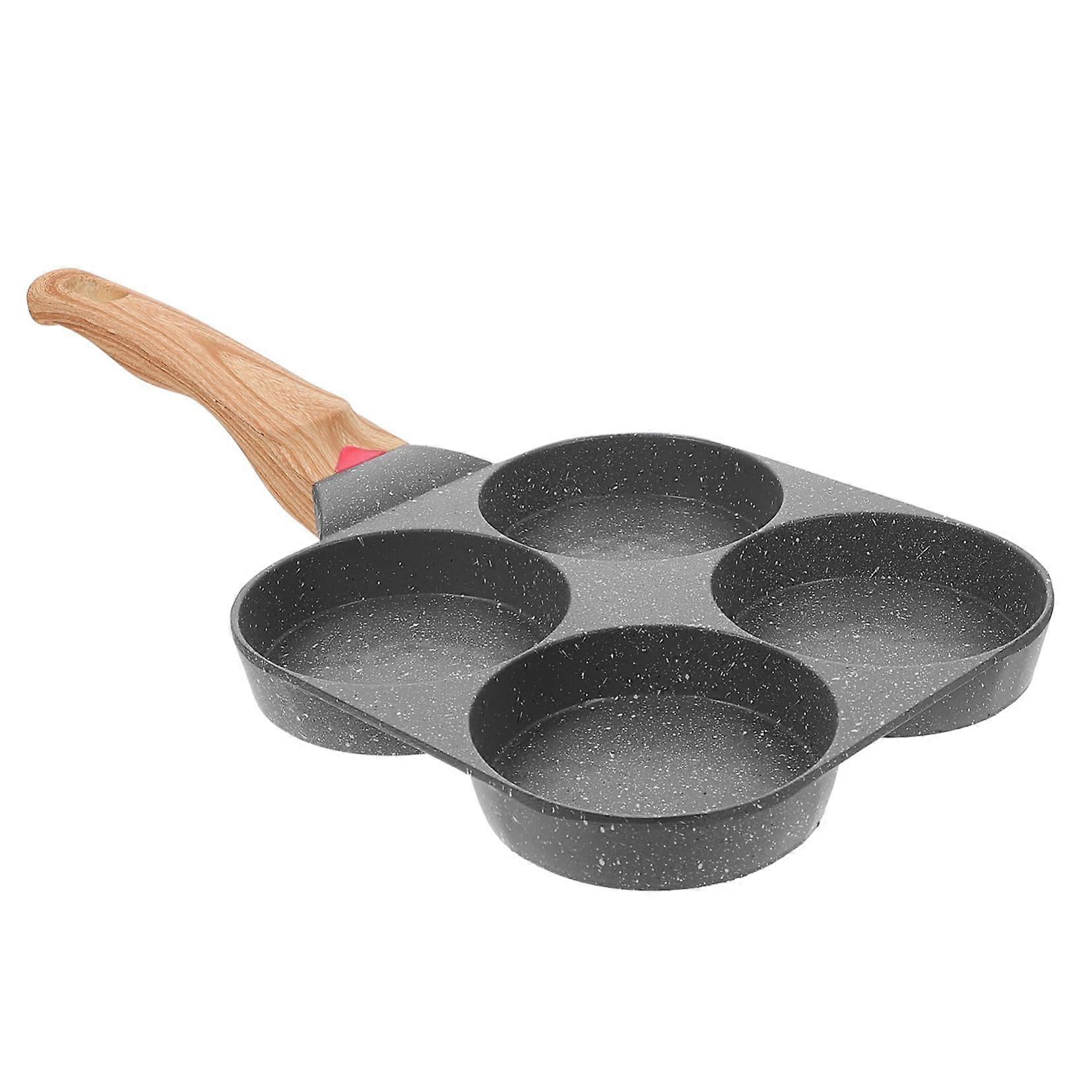 Non Stick Cup Egg Frying Pan for Home Kitchen Multi Functional Flat Design Heat Resistant Coating for Breakfast Parties and Barbecues