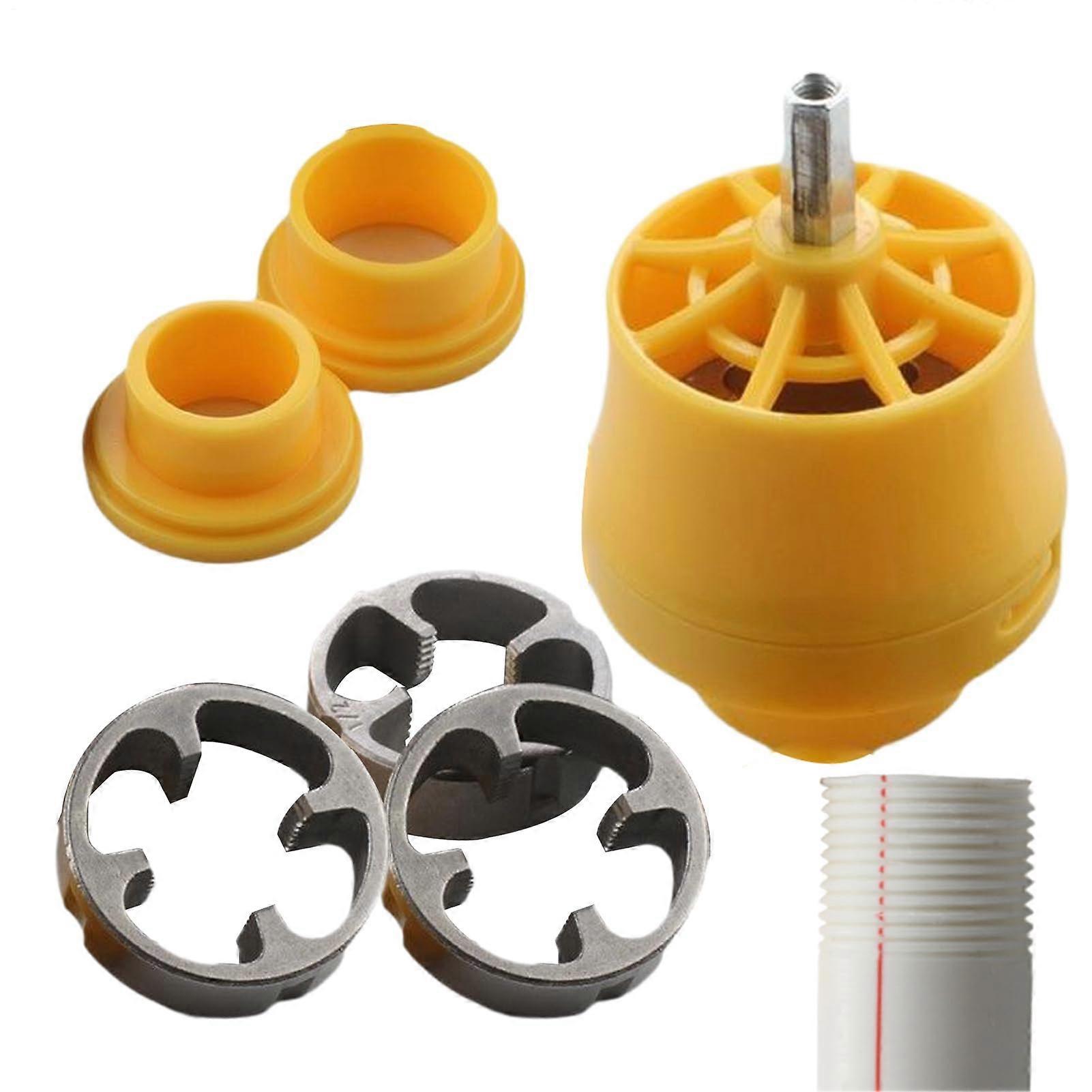 Manual Pipe Threader 6-Piece Sanitary Plumbing Tool Set Threading Tool For Household Plumbing