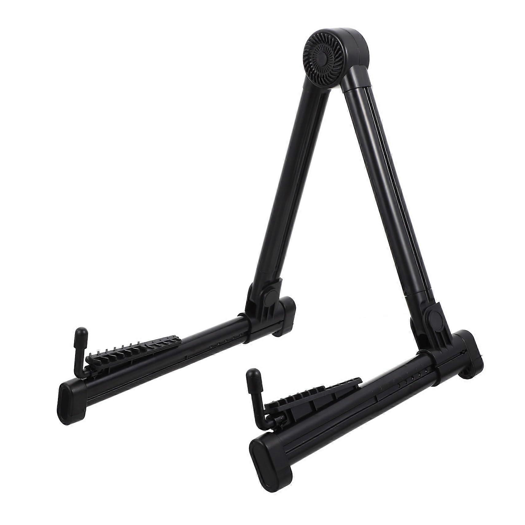 Foldable Guitar Stand - Portable and Adjustable Storage for Acoustic and Electric Guitars - Ergonomic, Lightweight, Space-Saving Design