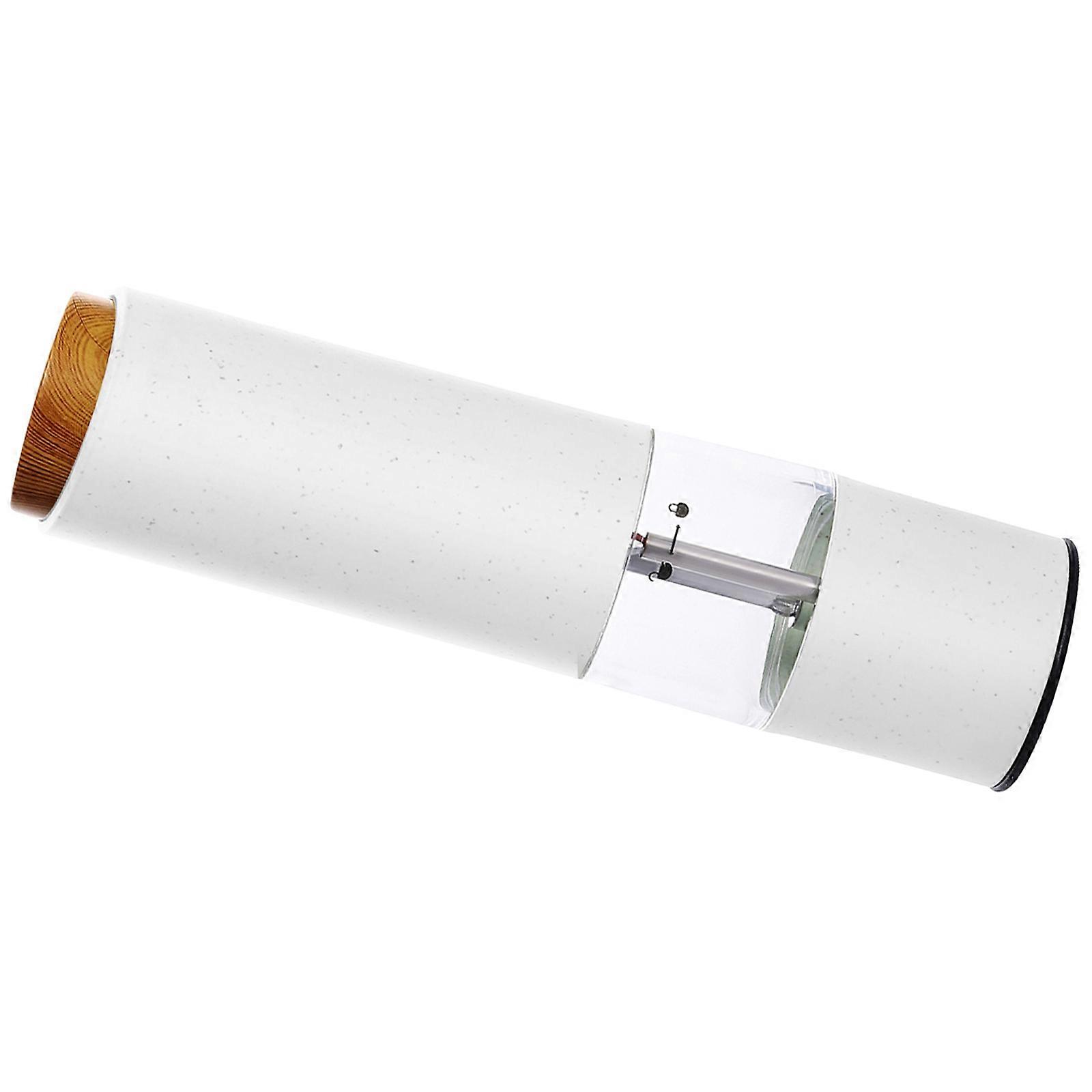 Electric Peppers Grinder With Nonrust Steel Blade 4 Bright Color Option Effortlessly Single Button Operation Kitchens  White