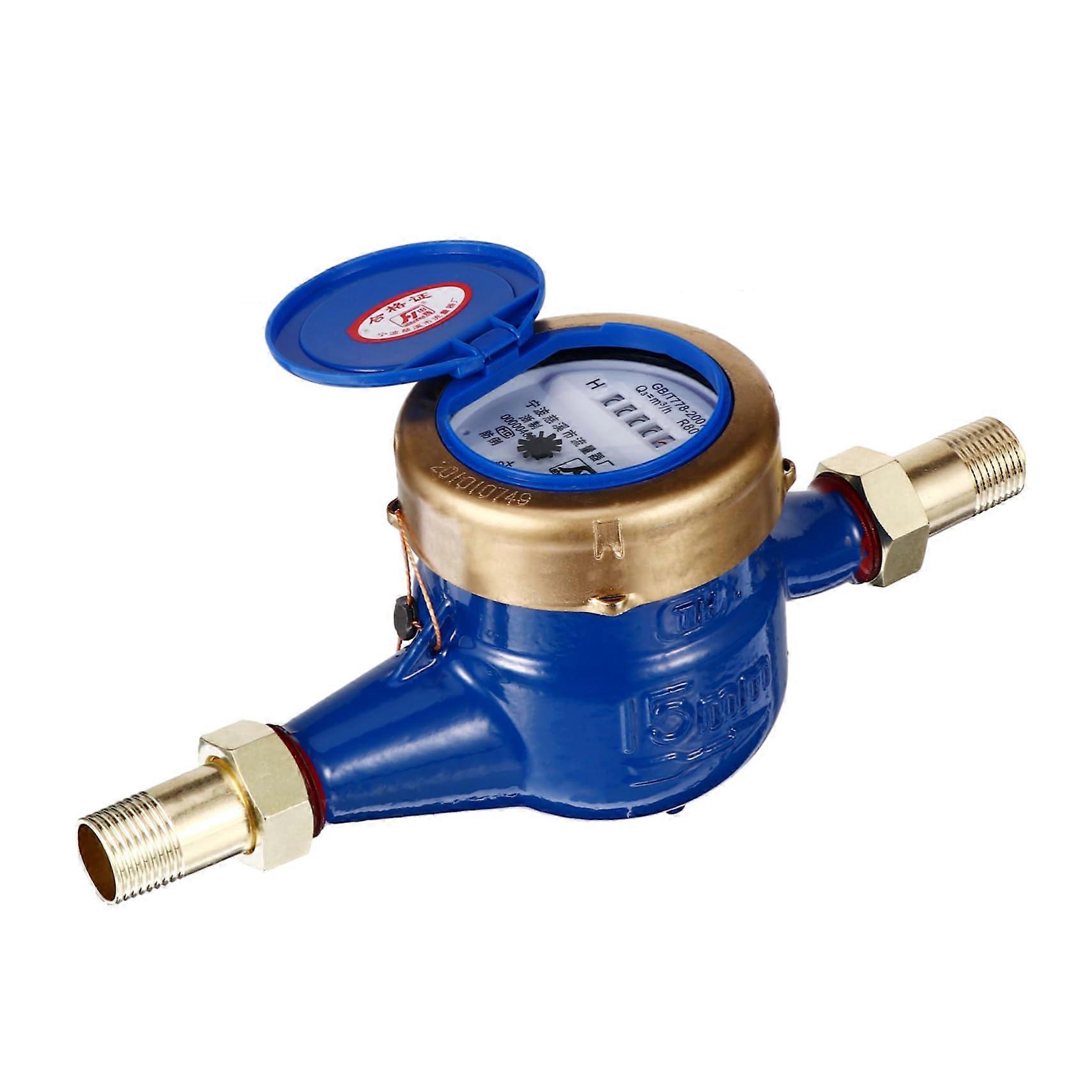 1 piece cold water meter water flow meter for home installation durable efficient for household practical