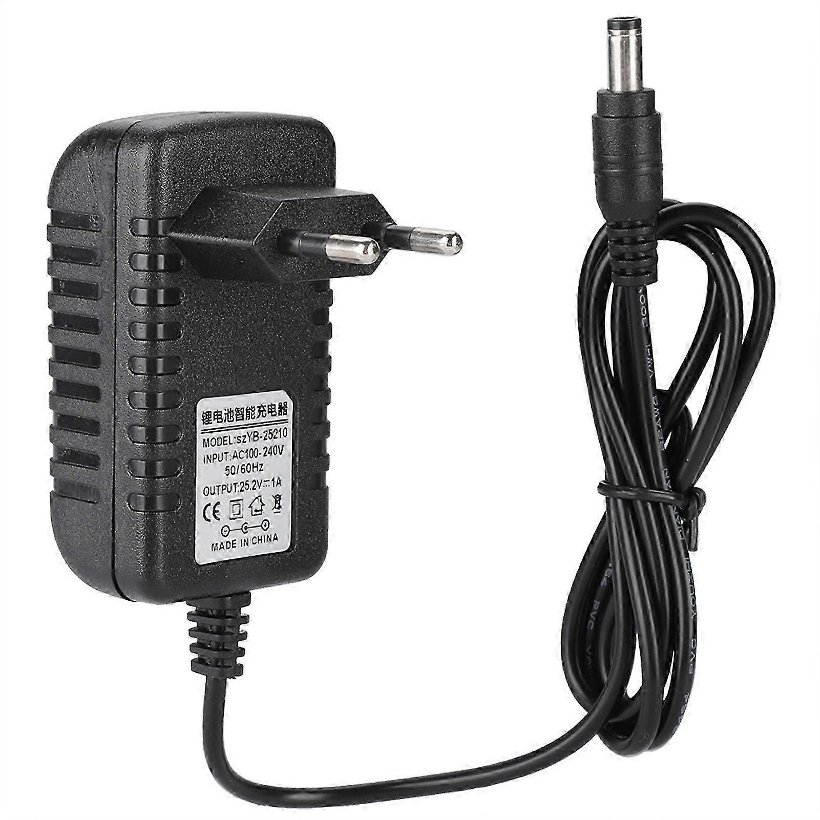 Li Ion Battery Charger 25.2V 1A with Multi Level Protection EU Plug