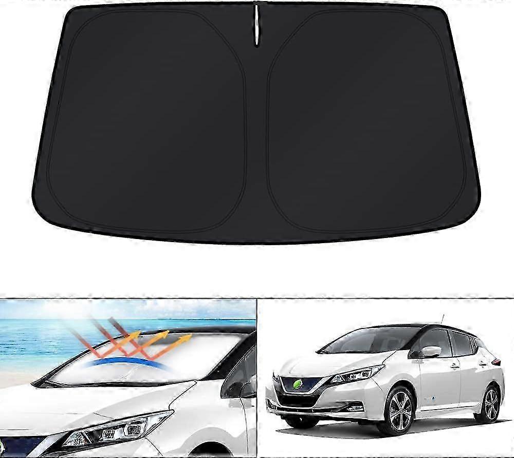 Foldable Windshield Sun Shade for Nissan Leaf 2018-2025 UV Ray Blocker