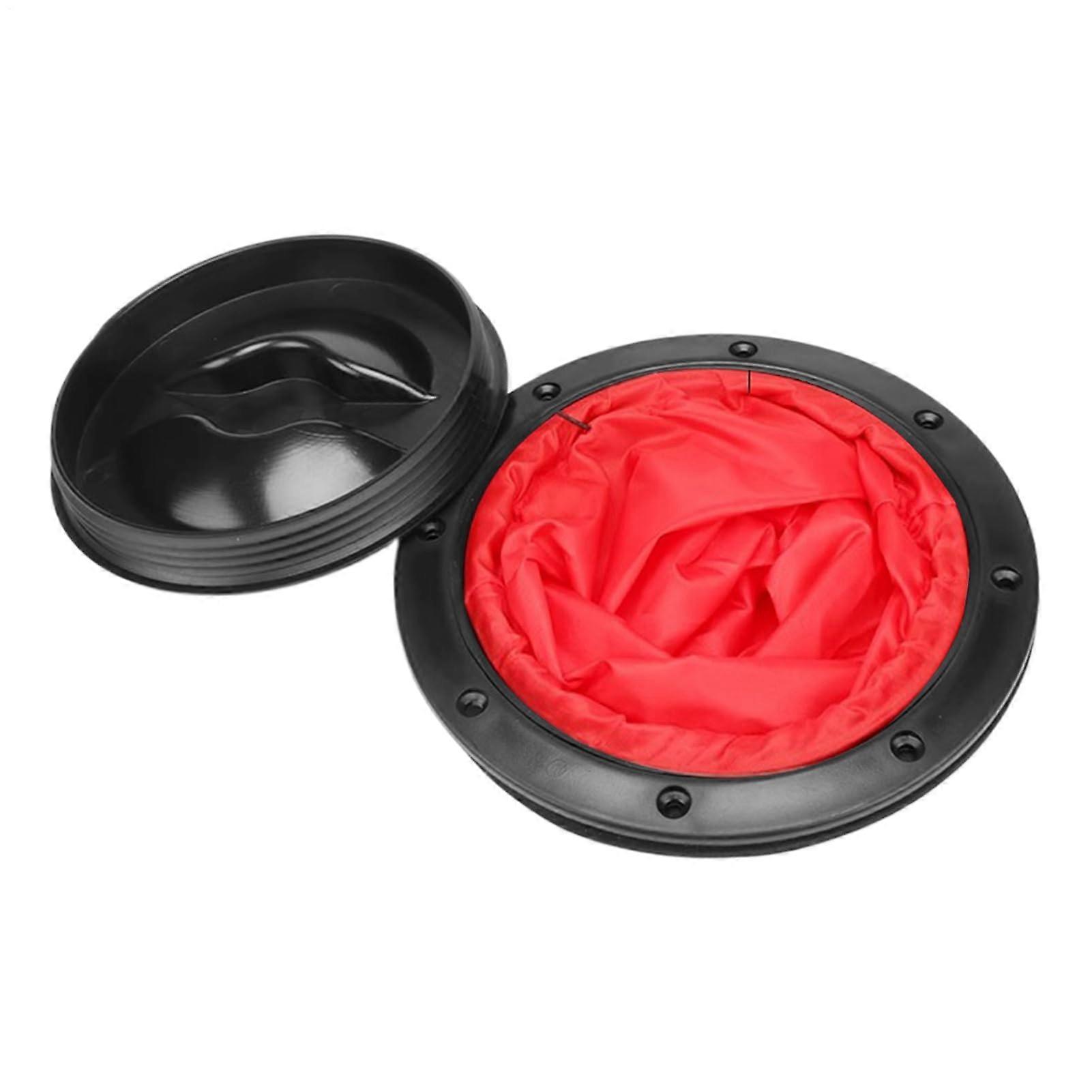 Kayak Hatch Deck Hatch Lid Waterproof Non-Slip Plate With Storage Bag Black Red Size S For Inspection And Maintenance