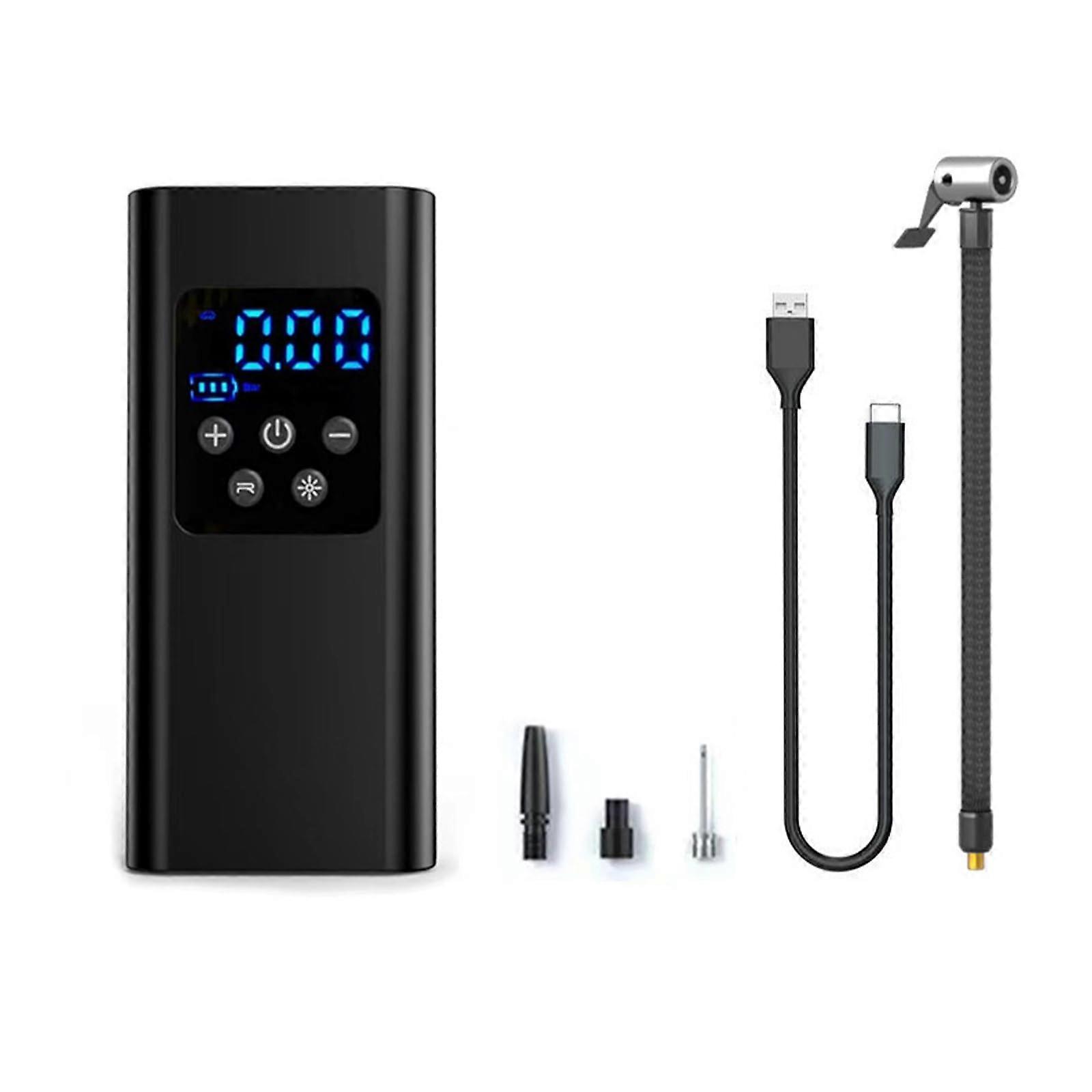 Electrical Intelligent Tire Inflator Air Compressor For Motorbike Tyre Inflatable Pumps With Digital Display Digital Pressure Gauges