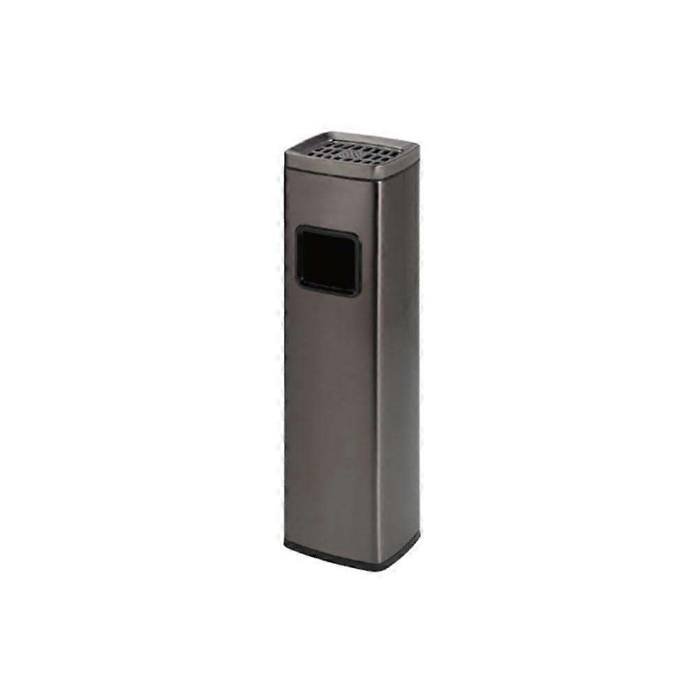 Standing Stainless Steel Smoking Area Ash Column Trash Can for Lobby Entrance, Vertical Cigarette Butt Holder, Multi-colored