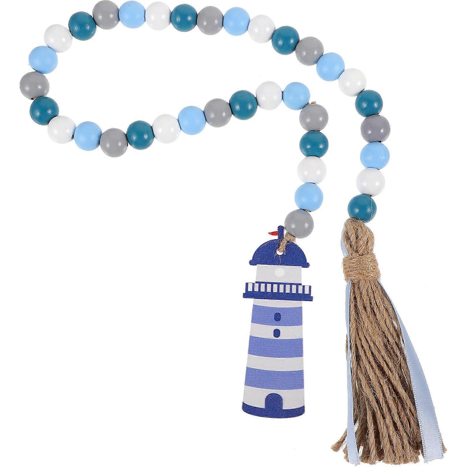 Wooden Bead Garland for Decor Sturdy and Multi Color 16mm Diameter Beads