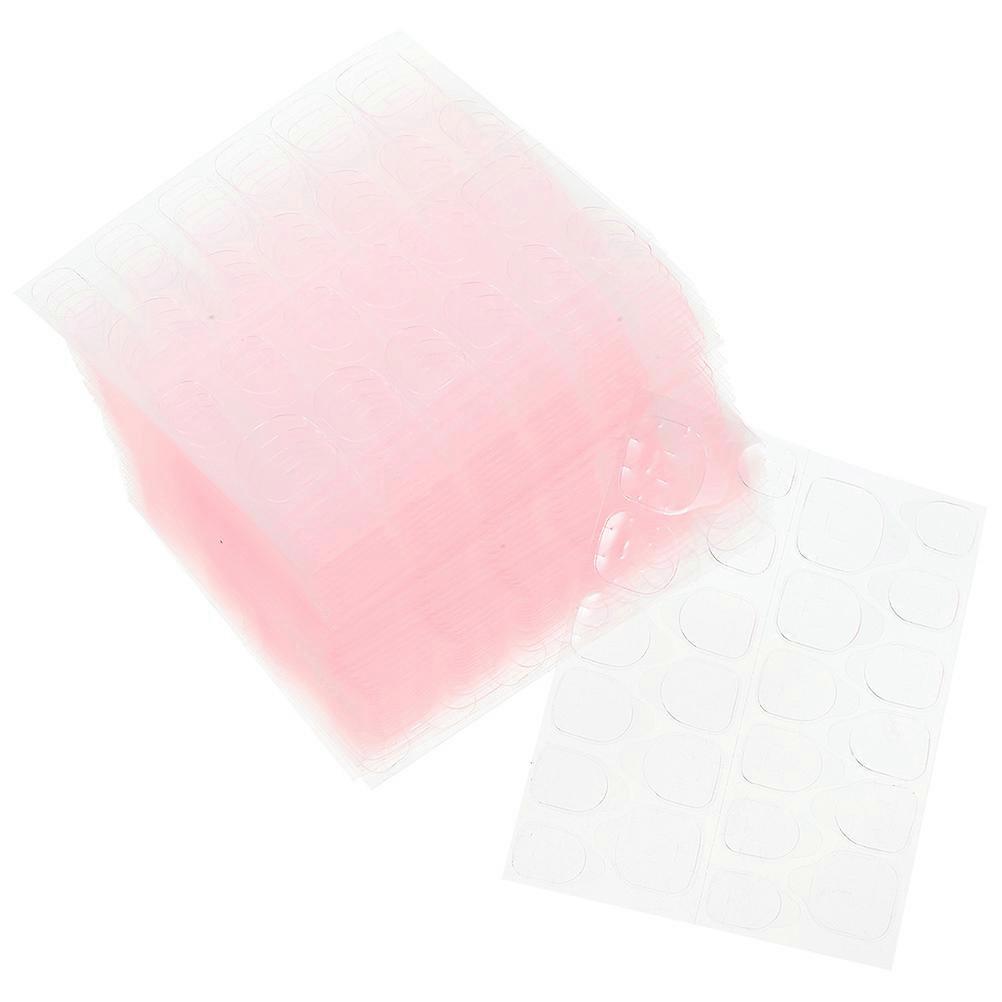 Strong Double Sided Nail Glue Tabs 100 Sheets Adhesive Stickers for Press Nails and Manicure (Jelly Tabs for Women)