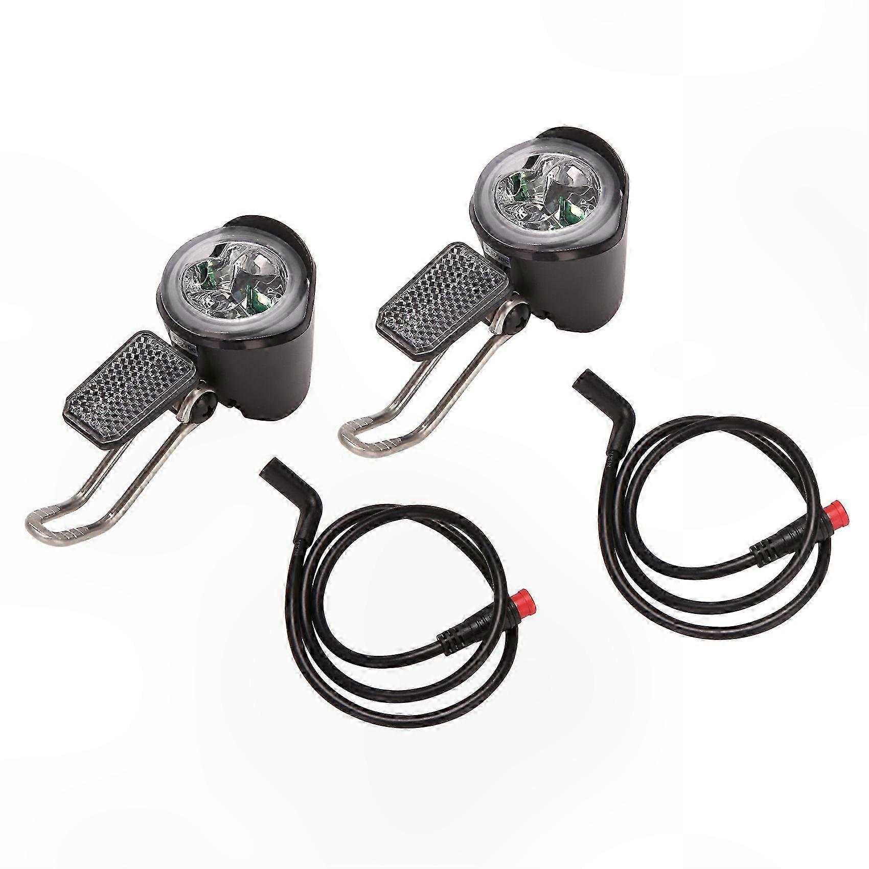 Front Bike Light with Waterproof Design and 6V-60V Voltage Range for Dual E-Bike Setup
