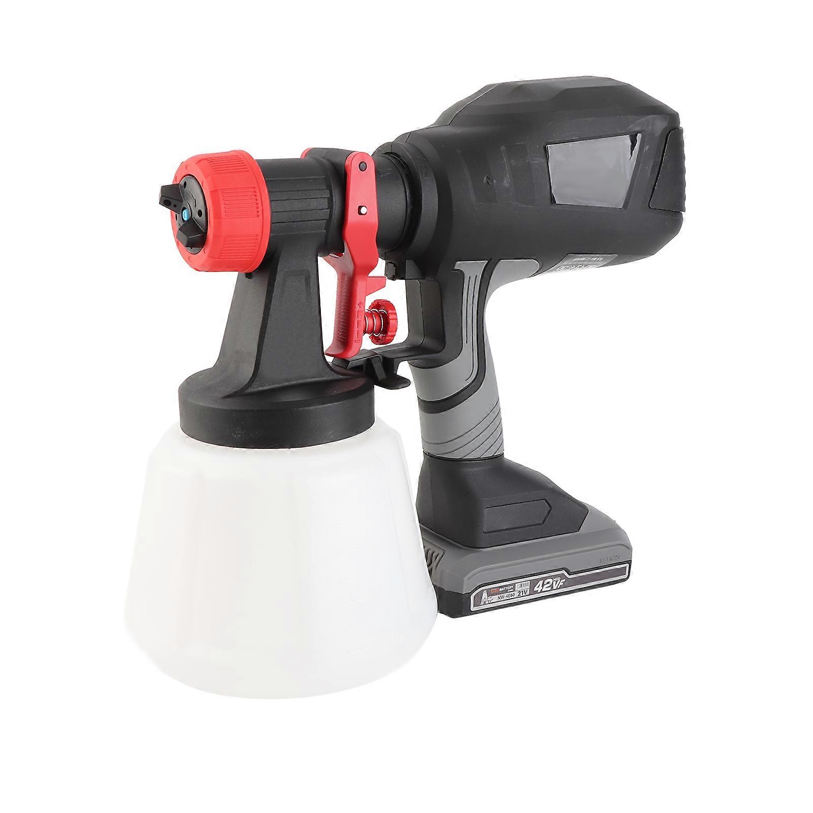 21V Ηλεκτρικός Ψεκαστήρας Βαφής 1200ml Υψηλής Ταχύτητας 260x95x260mm