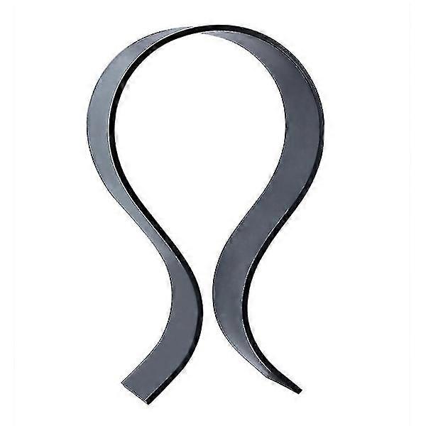 Universal Curved Shape Acrylic Headset Holder Stand Table Display Rack Bracket Black