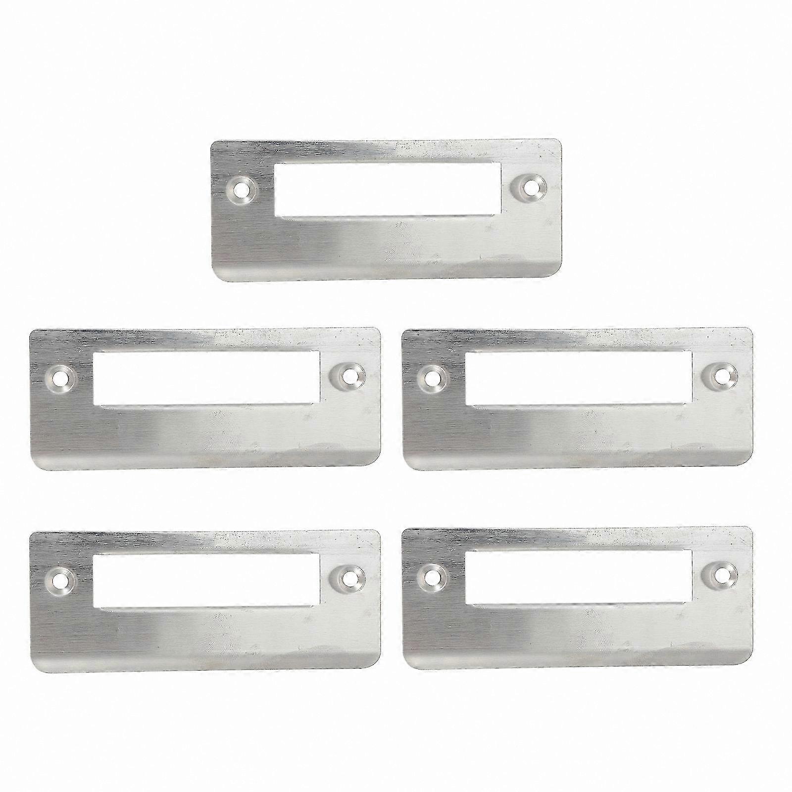 5 Pack Adjustable Door Security Plates with Reinforcement Guard for Enhanced Protection