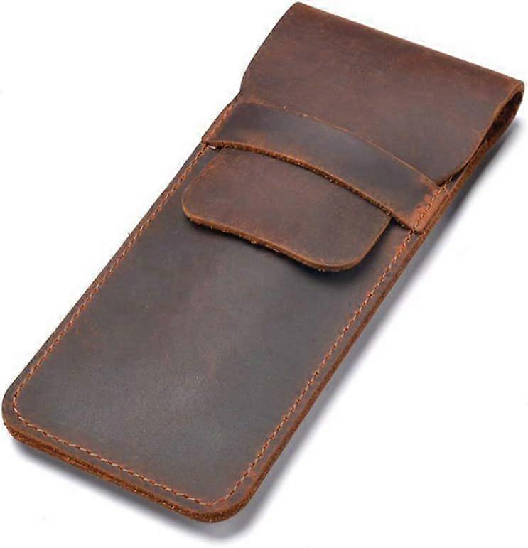 Leather case pen case, handmade leather case pen multi pens pouch pen case