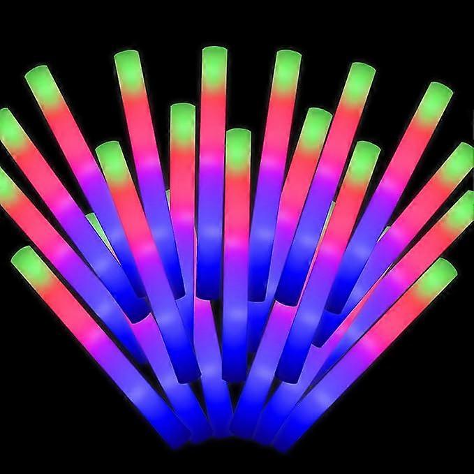LED Foam Sticks - Flashing Light Sticks - Party Supplies Light Up Batons (30 pcs)
