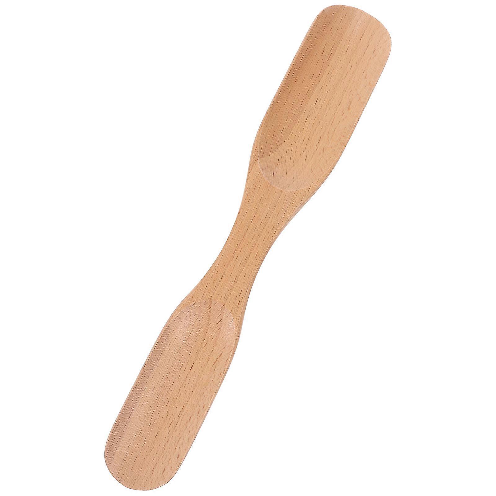 Wood Shoe Horn for Shoes Use with Comfortable Grip and Double Headed Design Light Yellow 9.84 inches