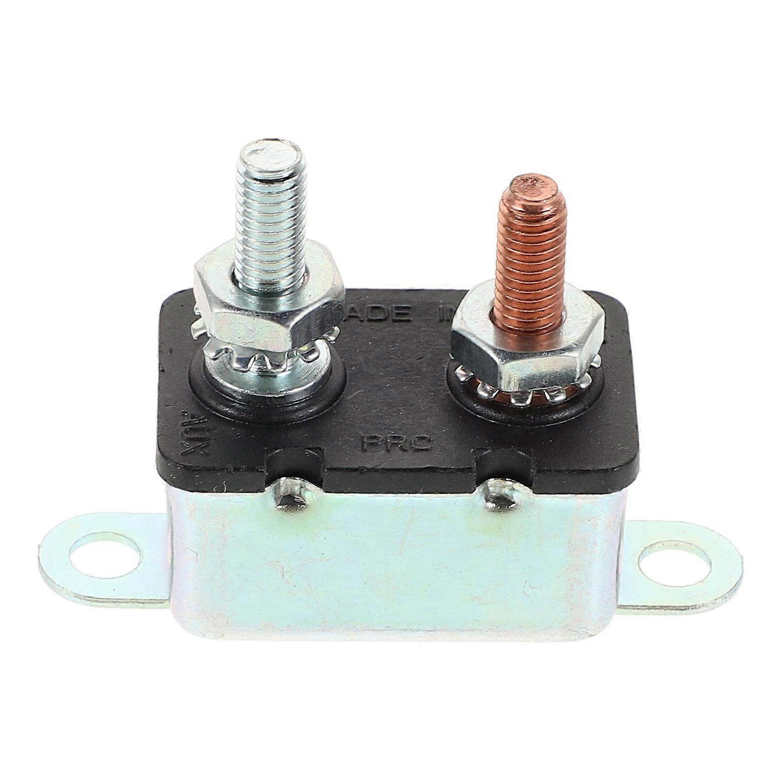 Multi Color Auto Reset Circuit Breaker with Mounting Hole for Car Use Metal and Plastic 60A