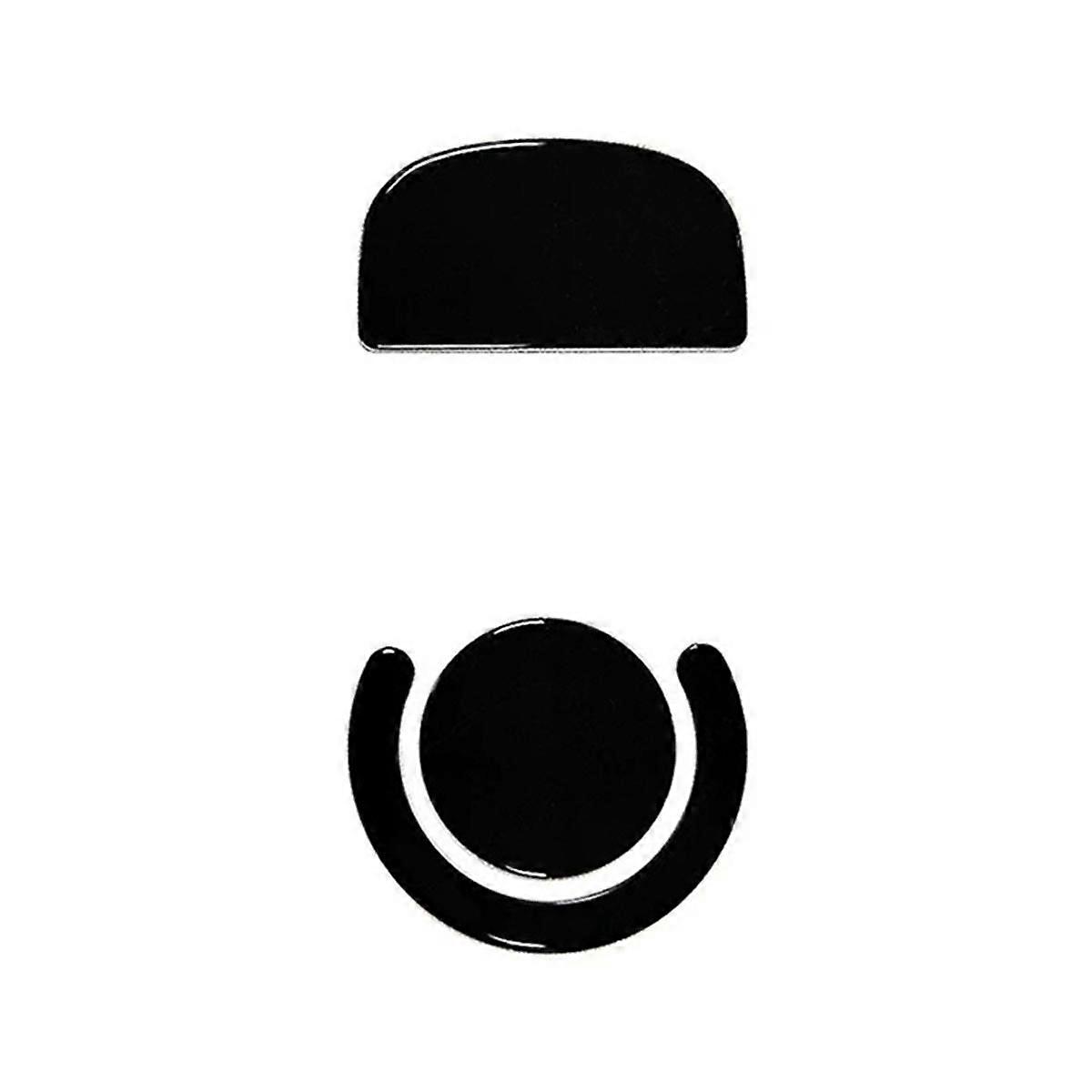 1Set Mouse Feet Sticker for GPW 2 G PRO X Wireless Mouse Rounded Curved Edge Skates Glide Feet Blac