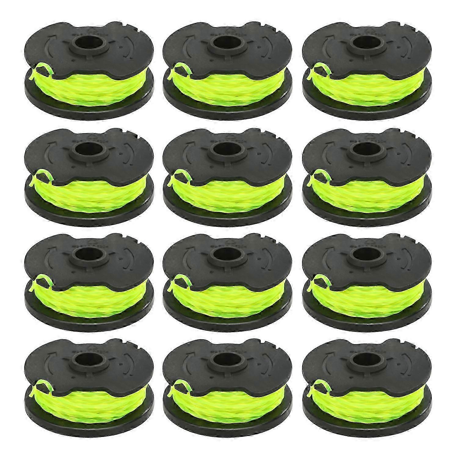 HT19-401-004-20 12Pcs Replacement Spool Mower Accessory for Hyper Tough 40V Max String Trimmer HT19-