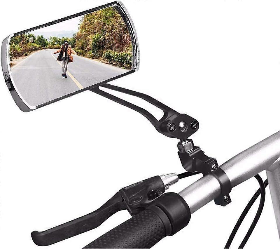 2 Universal Bicycle Rearview Mirror for Handlebar - 360 Rotation - Left and