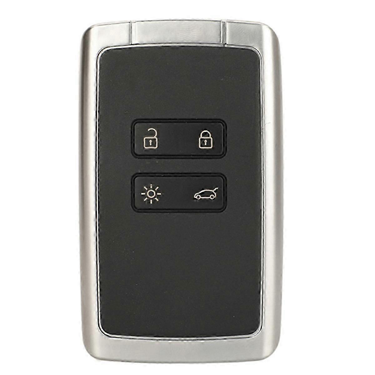 Suitable for 4-Button Renault Smart Remote Control Car Key 434mhz-4A Chip Silver Back Flat