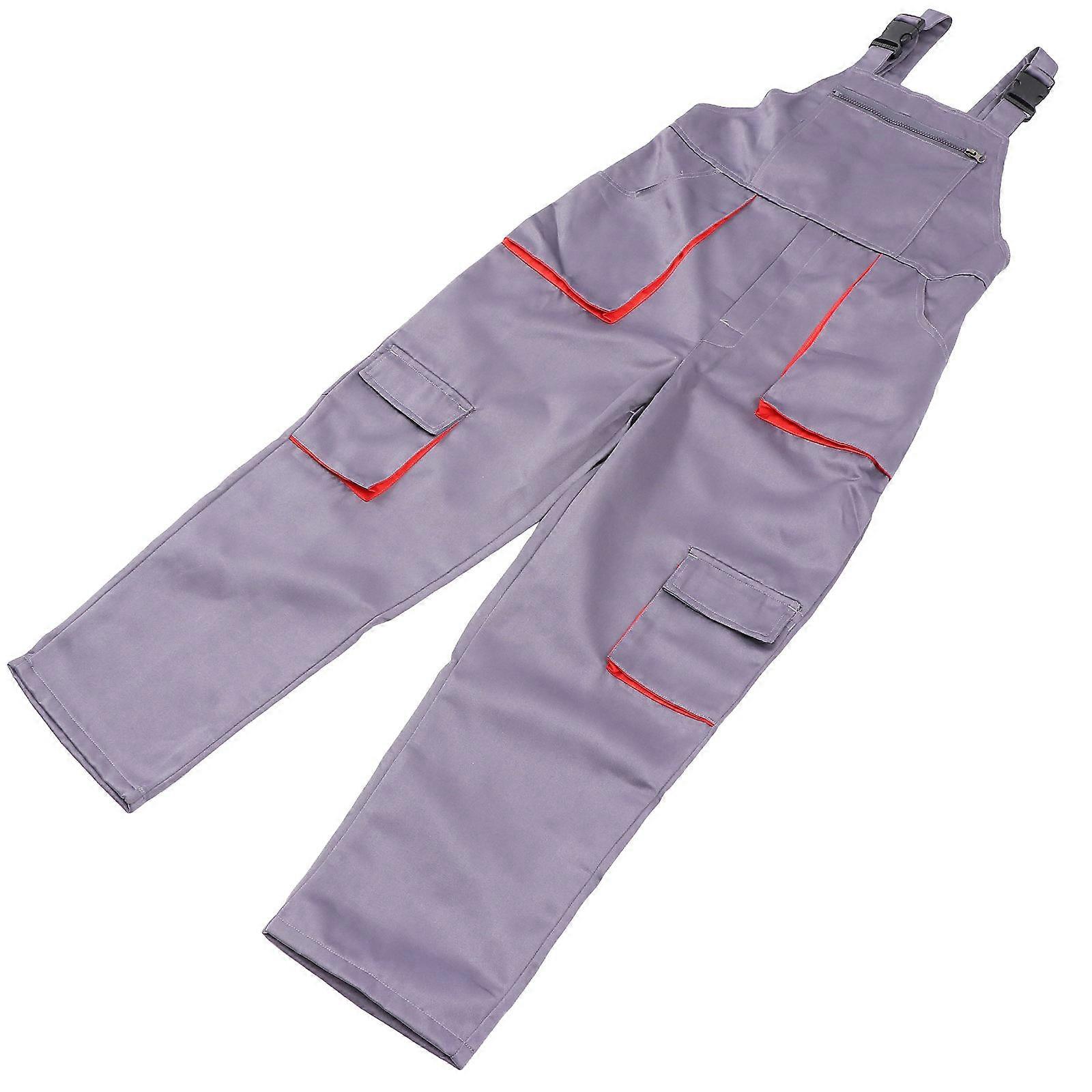 Cargo Overalls for Men Multi-Pocket Trousser Suitable for Fitness and Party Cotton Assorted Color with Adjustable Length 1Pcs