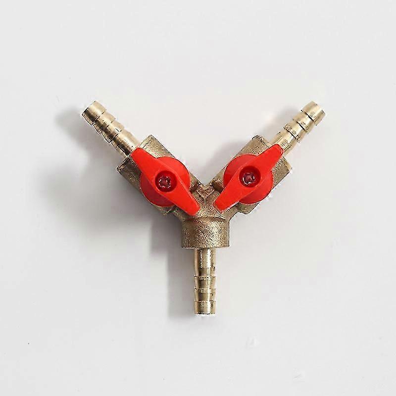 Válvula de esfera de corte Y de latão para óleo combustível água 6/25 polegadas adaptador de 3 vias