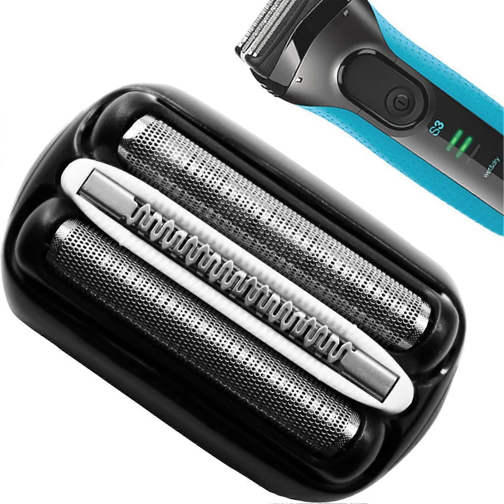 Replacement Shaving Heads Compatible With Braun Series 3 Shavers 21B Precision Heads For 3010s 3040s 310s 300s Black