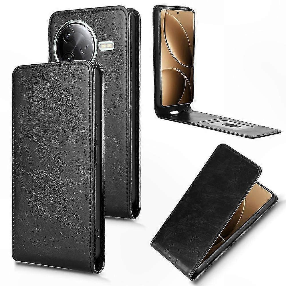 Leather Magnetic Flip Case for Vertical Phone Models