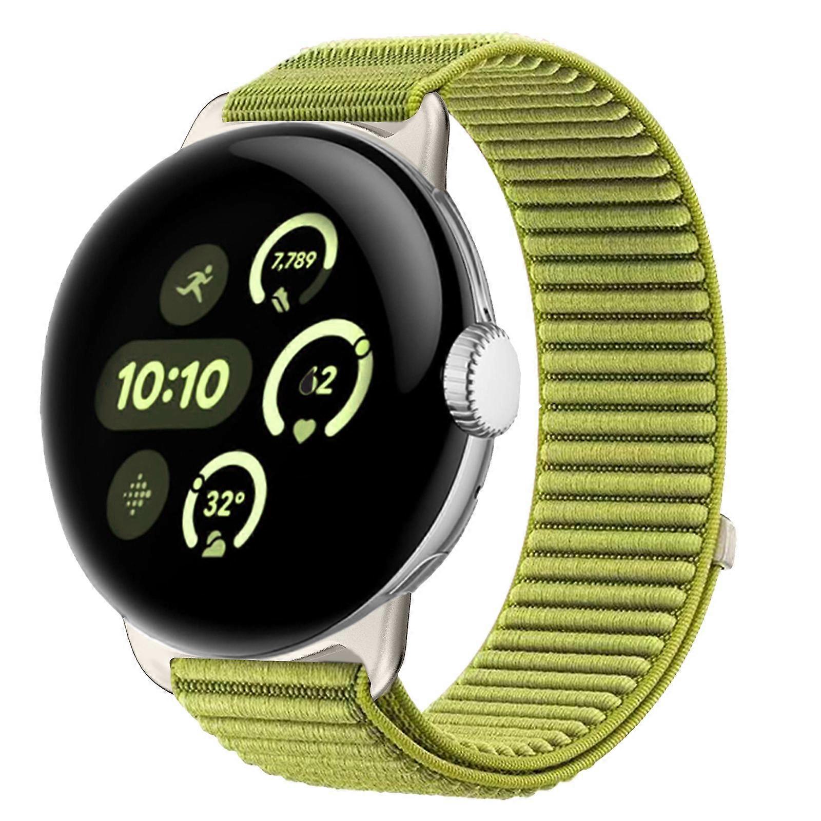 Woven Nylon Hook And Loop Fastener Metal Interface Watch Band