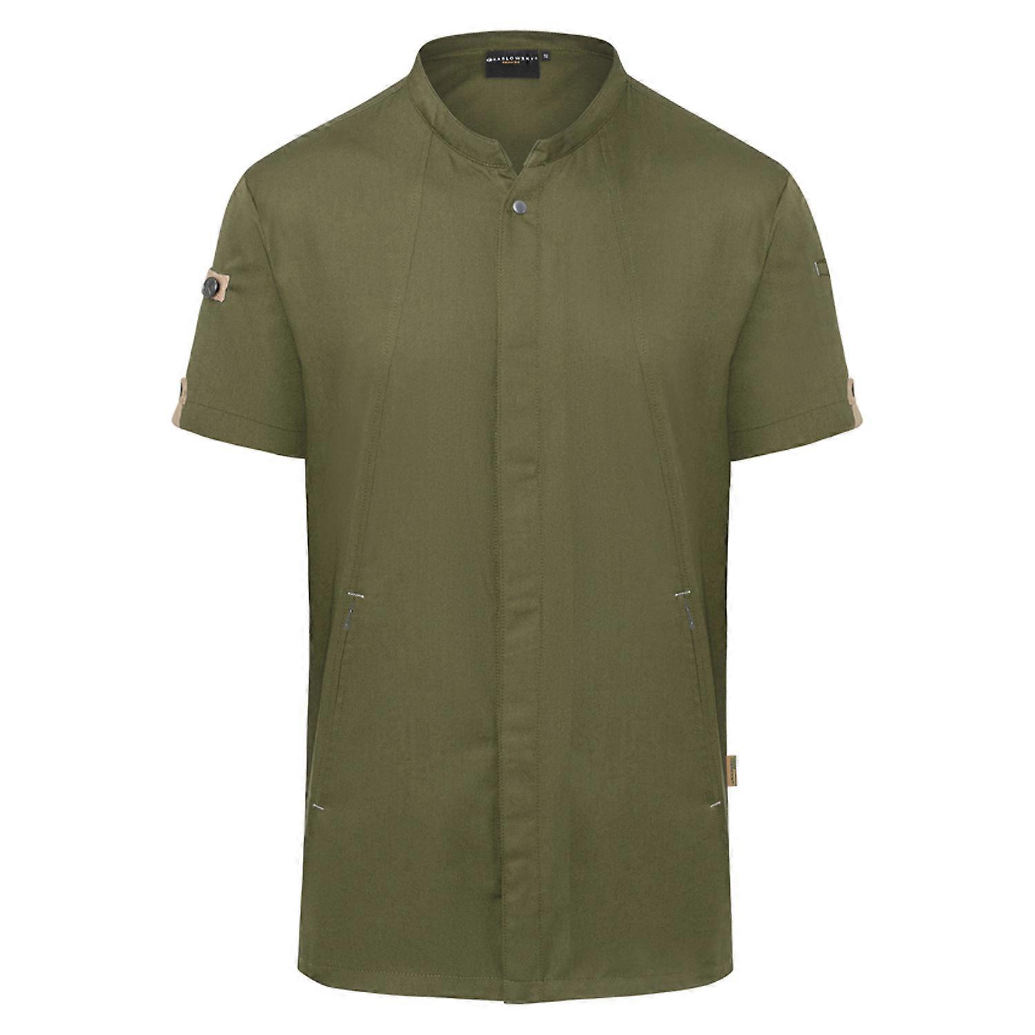 Karlowsky Mens Green-Generation Short-Sleeved Chef Jacket