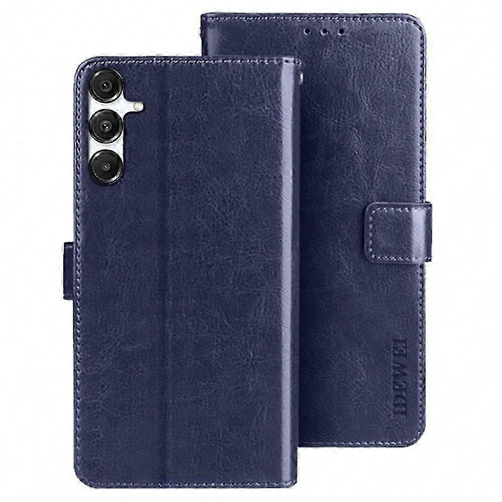 IDEWEI For Samsung Galaxy A36 5G A56 5G Stand Case Crazy Horse Texture Leather Phone Cover