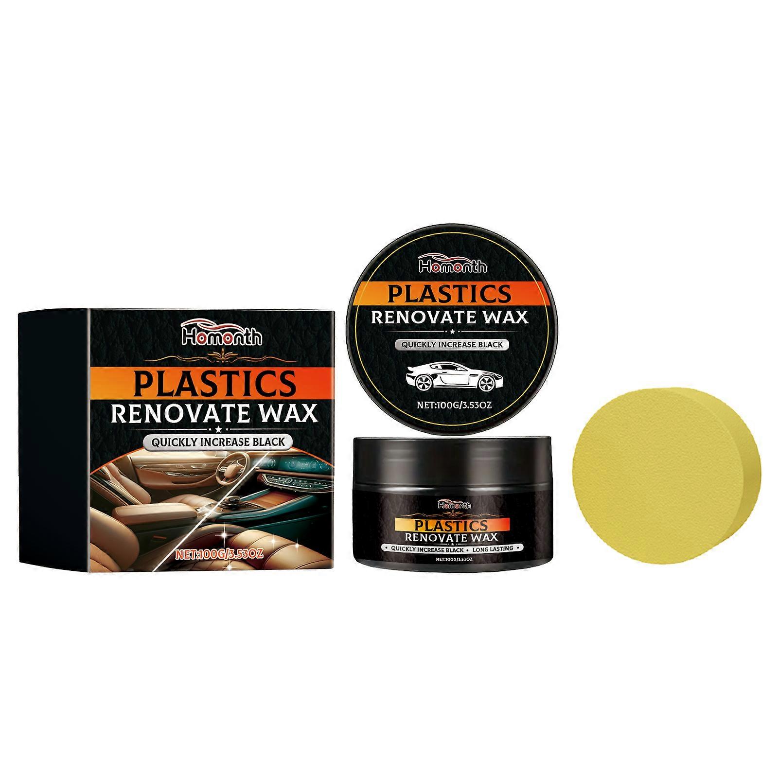 HOMONTH Car Leather Restoration Cream with Sponge for Auto Interior Maintenance
