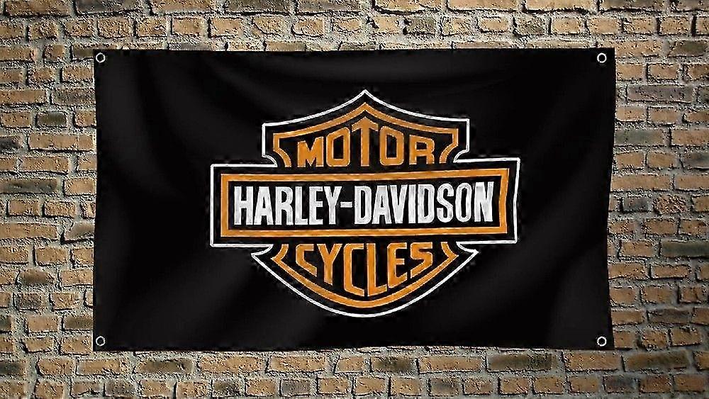 דגל Harley-Davidson 2025 בגודל 3x5 רגל שחור למוסך ולסדנה QQTO535
