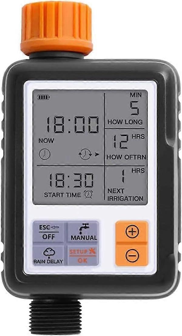 Digital Water Timer, Sprinkler Timer Programmable, Garden Hose Timers , Manual Irrigation Mode