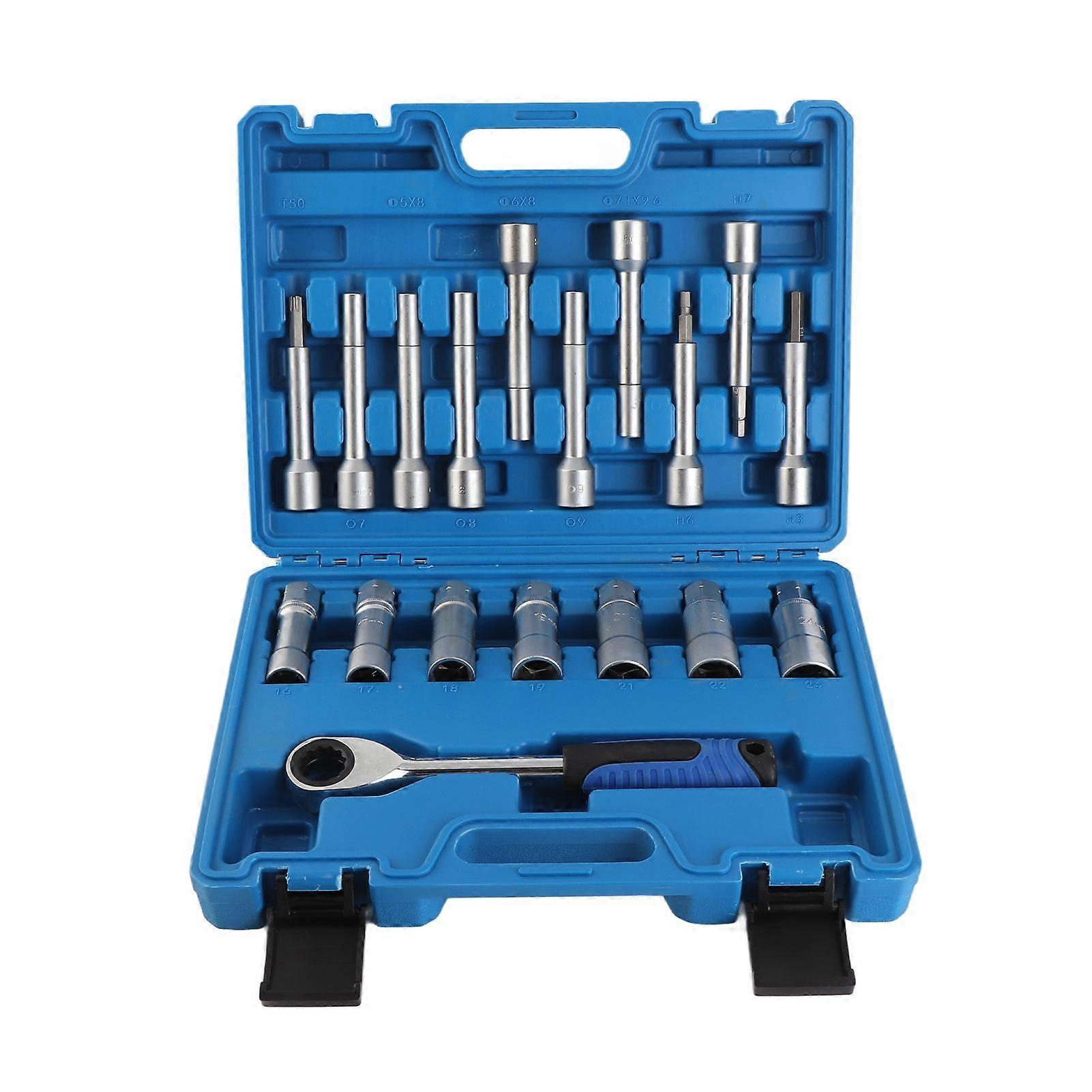 18pcs Shock Absorber Strut Nut Removal Socket Kit Professional Universal Car Repair Tool