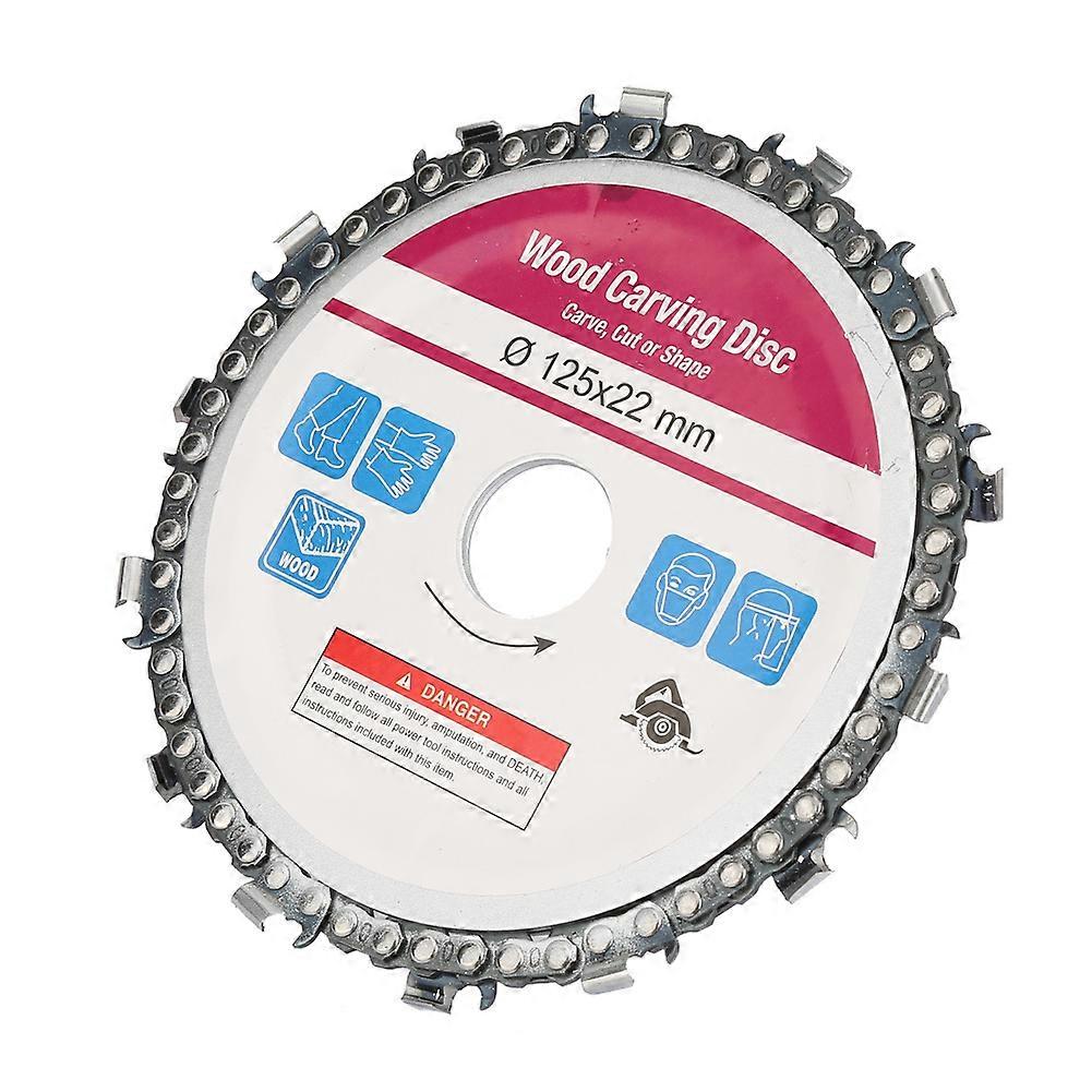 Disque de scie à bois pour meuleuse d'angle rouge 5 pouces (125 mm)