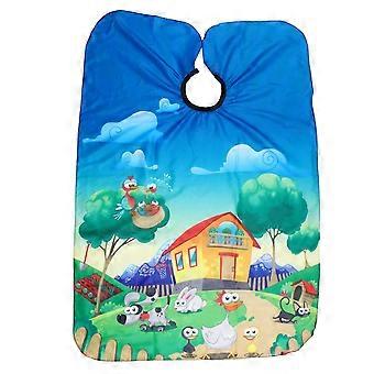Kinder Friseur Schneiden Umhang Friseur Salon Haarstyling Schürze Kinder Jungen Mädchen Tiermuster Styling Shampoo Salon Umhang