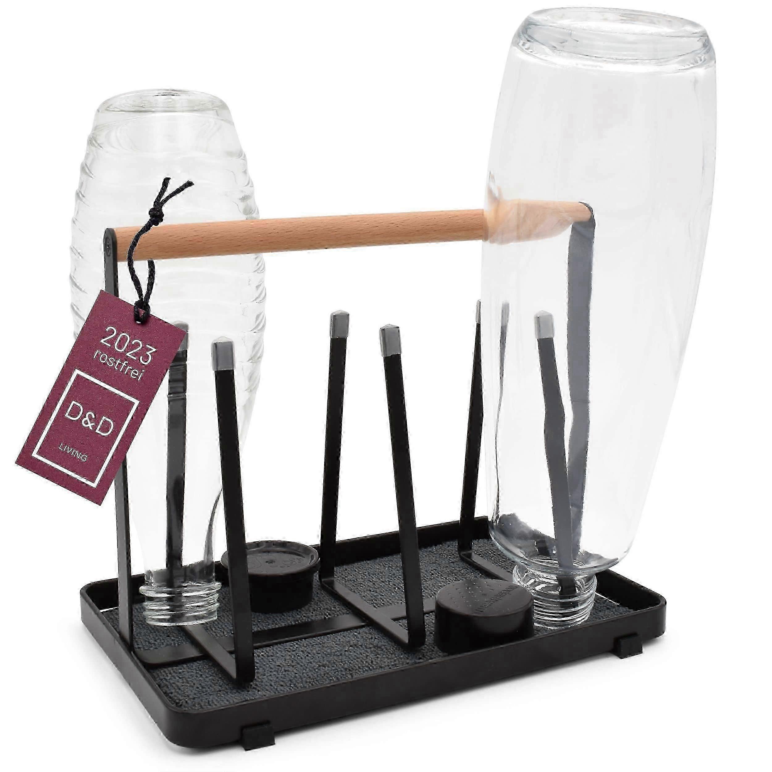 All-in-one bottle holder for SodaStream - draining rack for all types of bottles: Duo, Crystal, Easy, drinking and baby bottles - universal drying rac