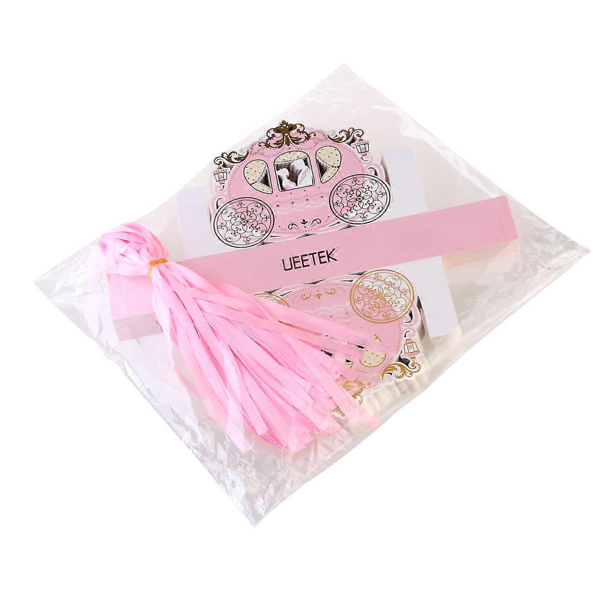 Candy Boxes Carriage Candy Boxes for Storage Use 50Pcs Pink Packaging