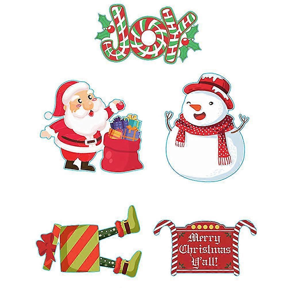 5 Pcs Waterproof Chic Yard Insert Cards Exquisite Adorable Lawn Decorations