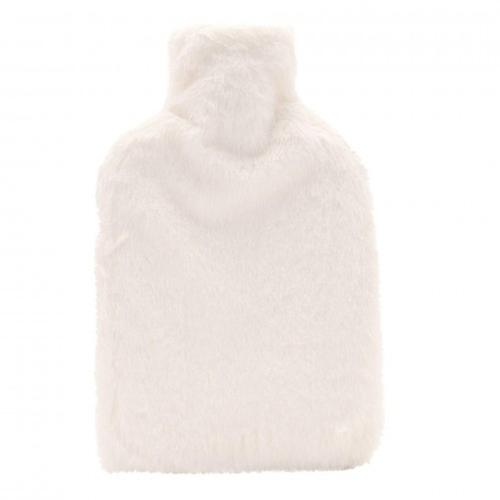 Bouillotte Sophia Layers en fausse fourrure douce 1,7 L - Blanc