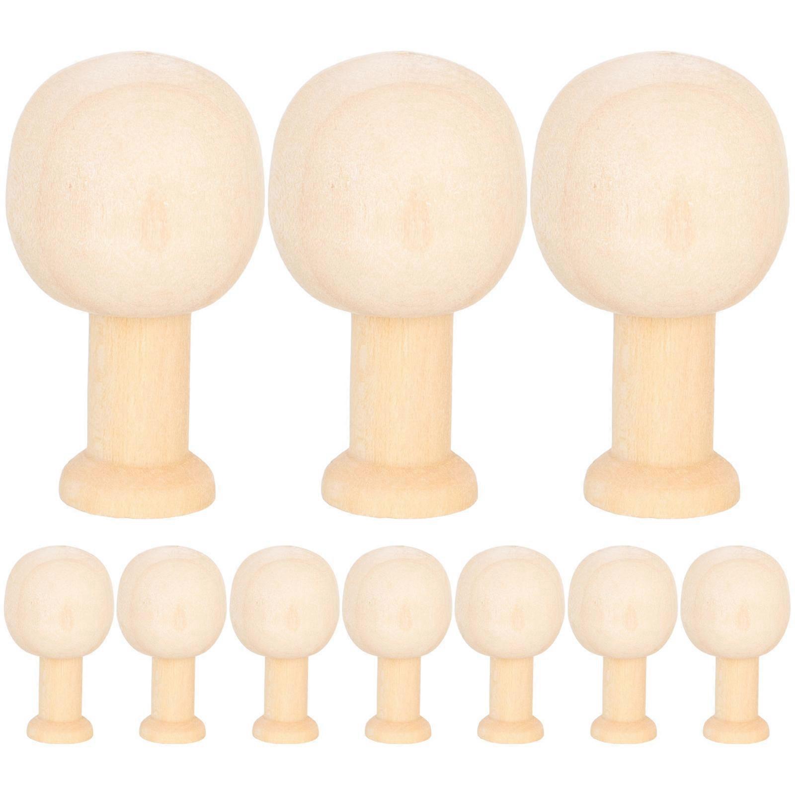 Unfinished Wooden Trees DIY Crafts Mini Tree Decorations 40Pcs