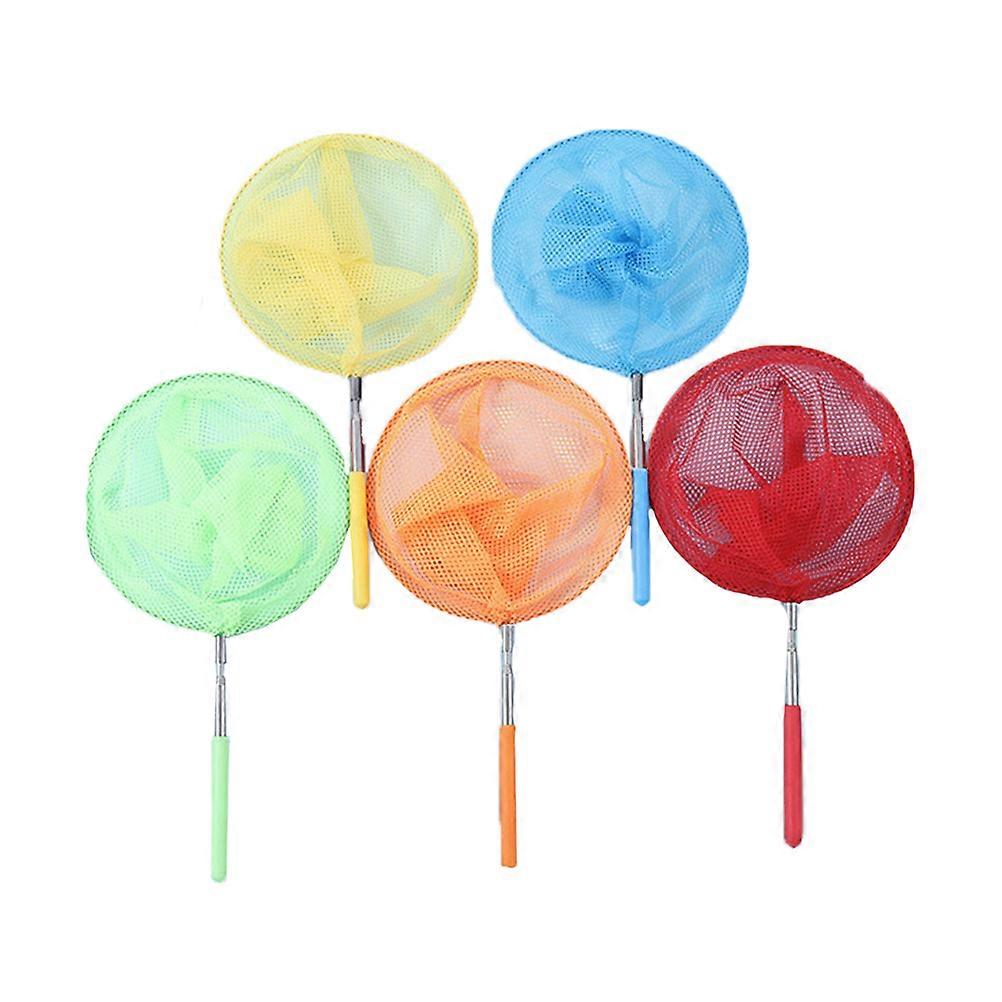 Catching Insect Net Stainless Steel Telescopic Fishing Net 5Pcs Set