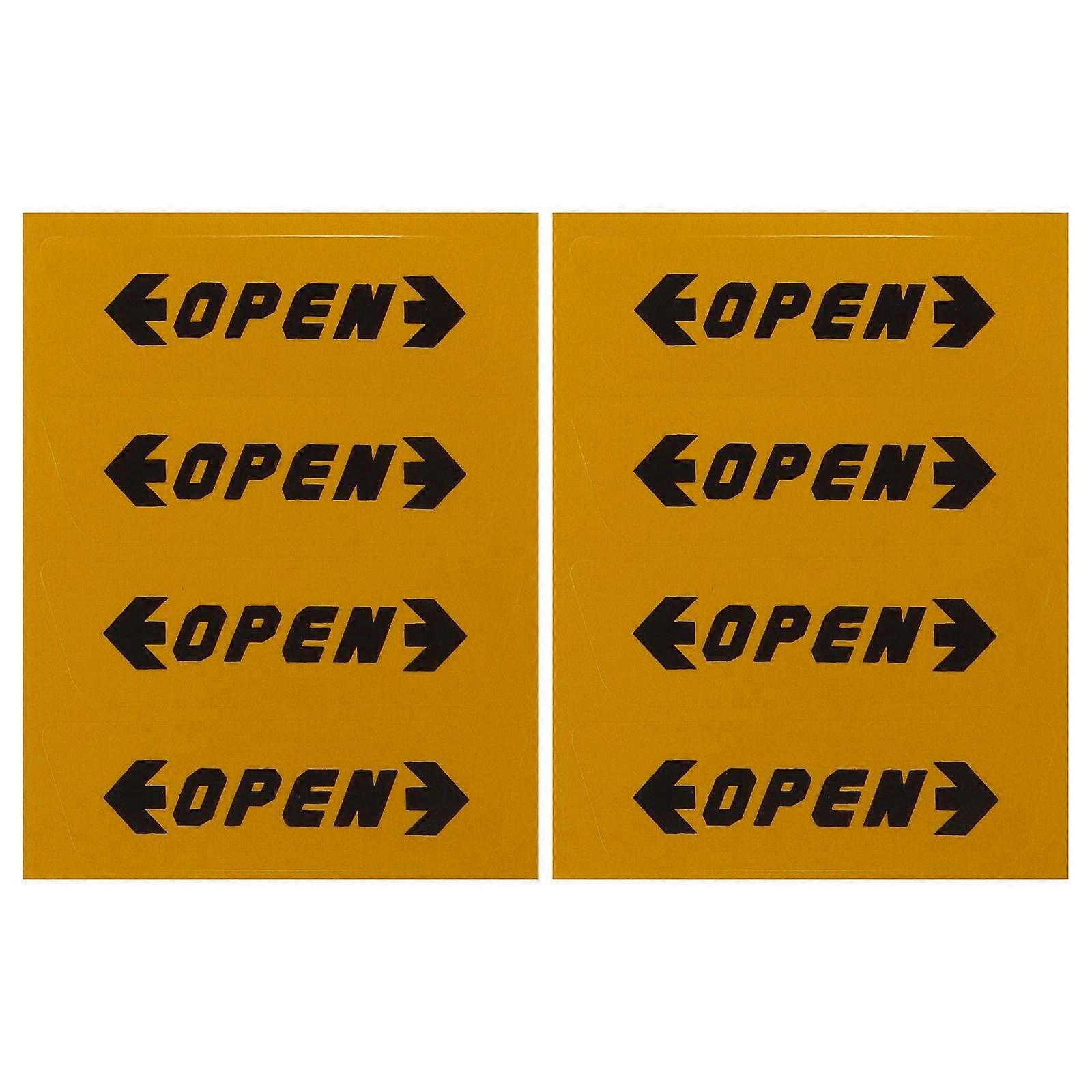 Porte de voiture autocollants réfléchissants avertissement de sécurité 8Pcs jaune