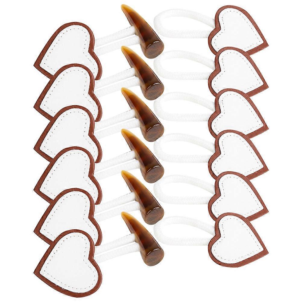 Sew-on Toggles Closure Overcoat Buttons Decorative Buttons 12Pairs