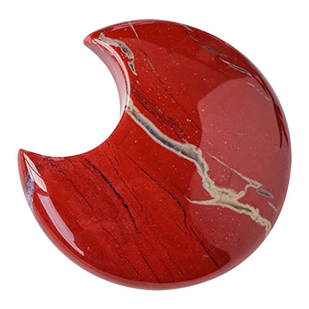 Moon Shaped Crystal Stone Display for Decoration Polished Crystal Stone