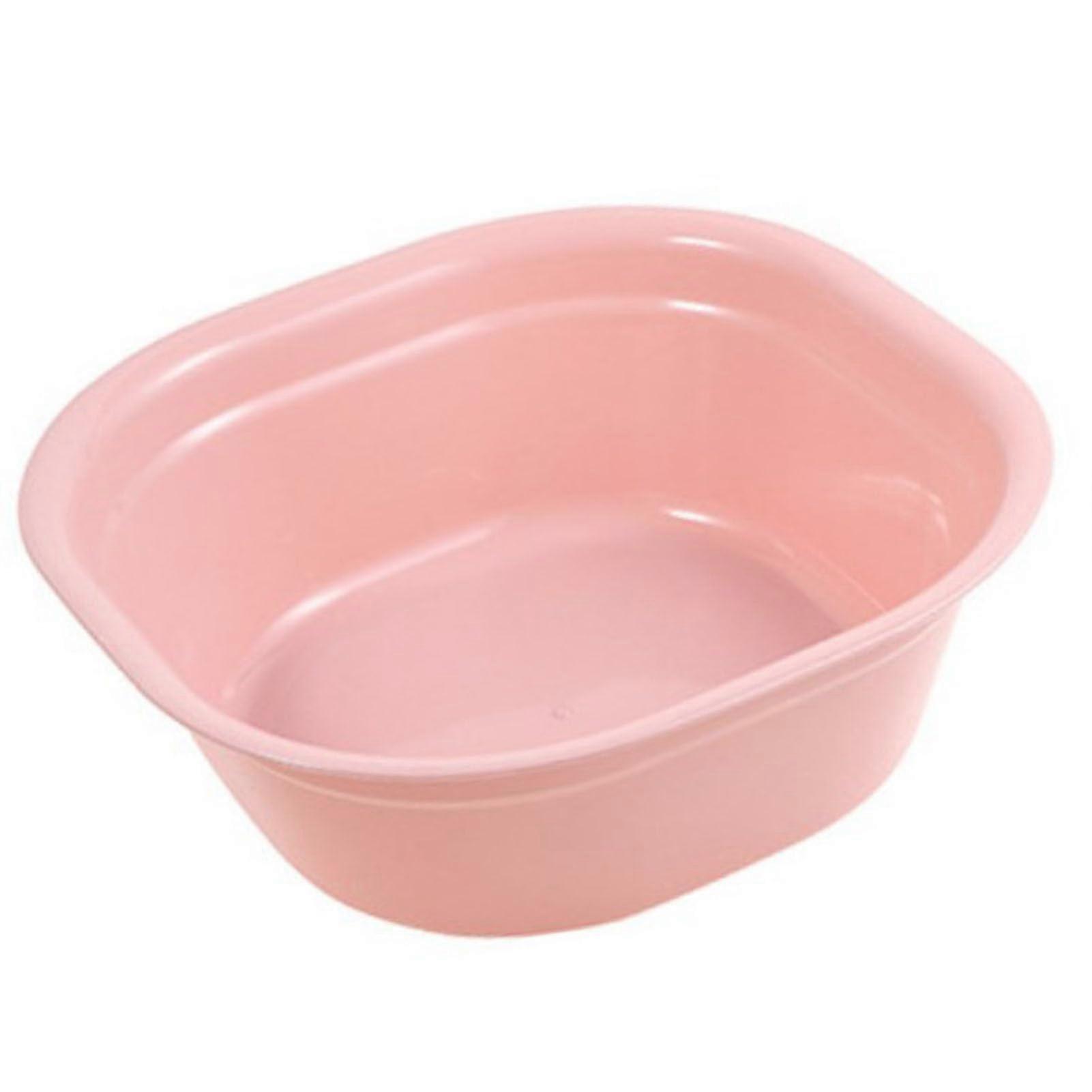 Rectangular Basin for Laundry and Foot Washing, Thickened Plastic, Compact, Bath and Outdoor Use, SpaceSaving Design