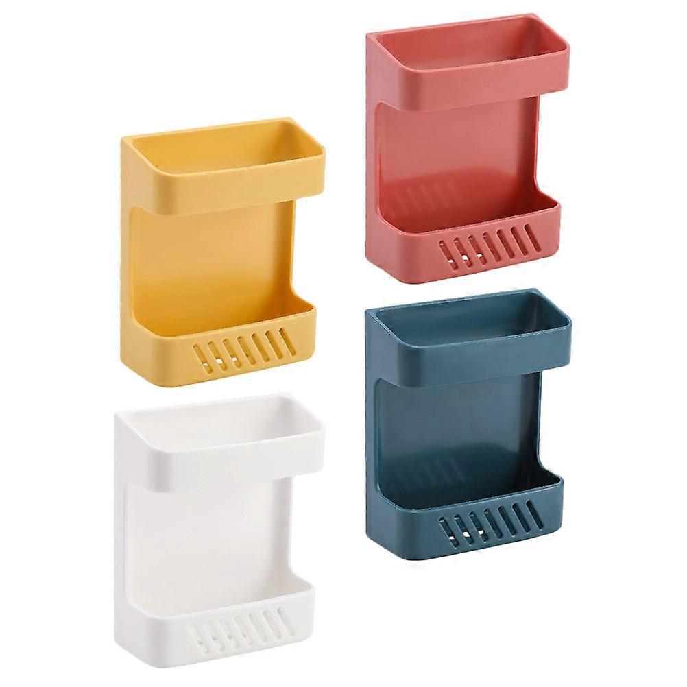 Punch Free Wall Container for Home 4Pcs Wall-Mounted Storage Boxes